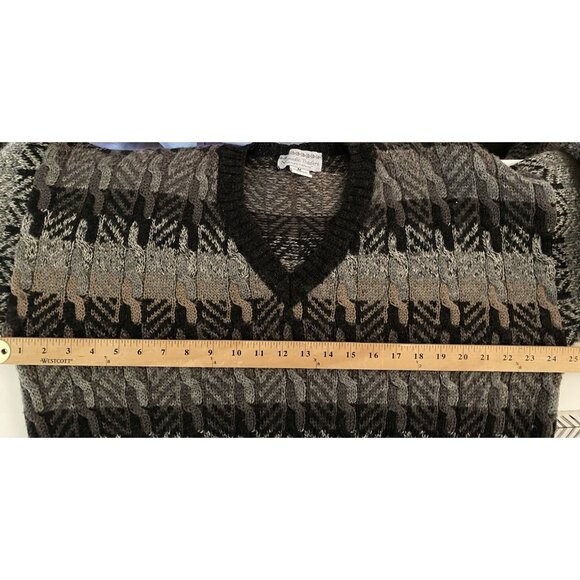 Vtg Nomadic Traders Unisex Size M 100% Wool Nordic Sweater Arctic Pullover - Picture 5 of 9